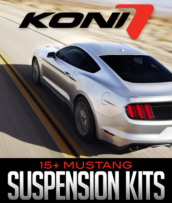 2015+ Ford Mustang V8 Koni Yellow Sport Front & Rear Shocks